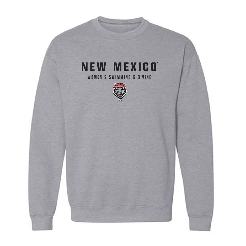 New Mexico - NCAA Women's Swimming & Diving : Ellie Broughton - Classic Shersey Crewneck Sweatshirt Hoodie with Longline Fit Extended Stylish