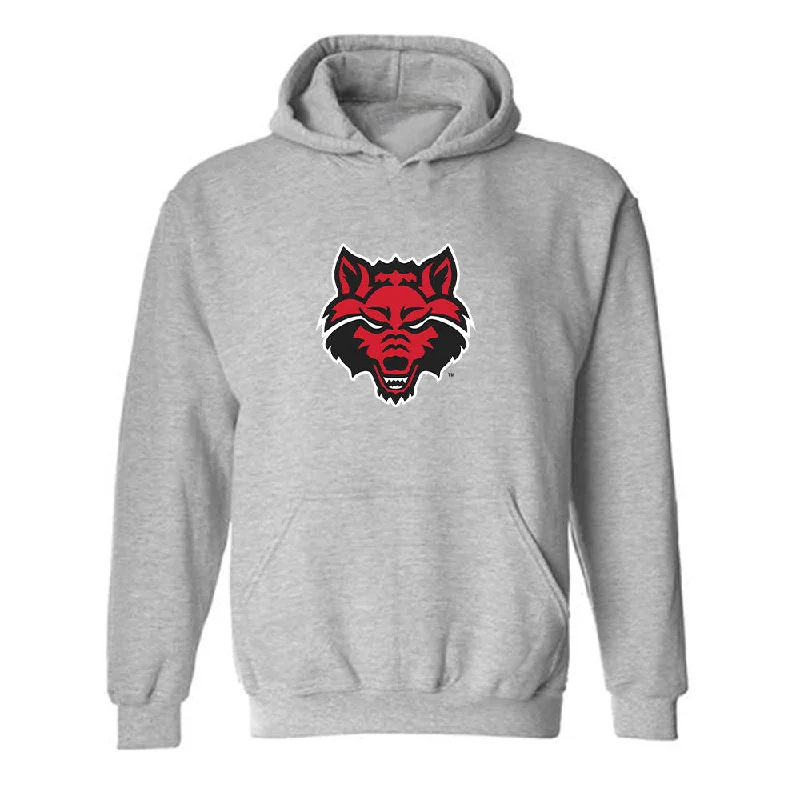 Arkansas State - NCAA Women's Track & Field : Abbey Coberly - Hooded Sweatshirt Hoodie with Magnetic Closure Innovative Modern