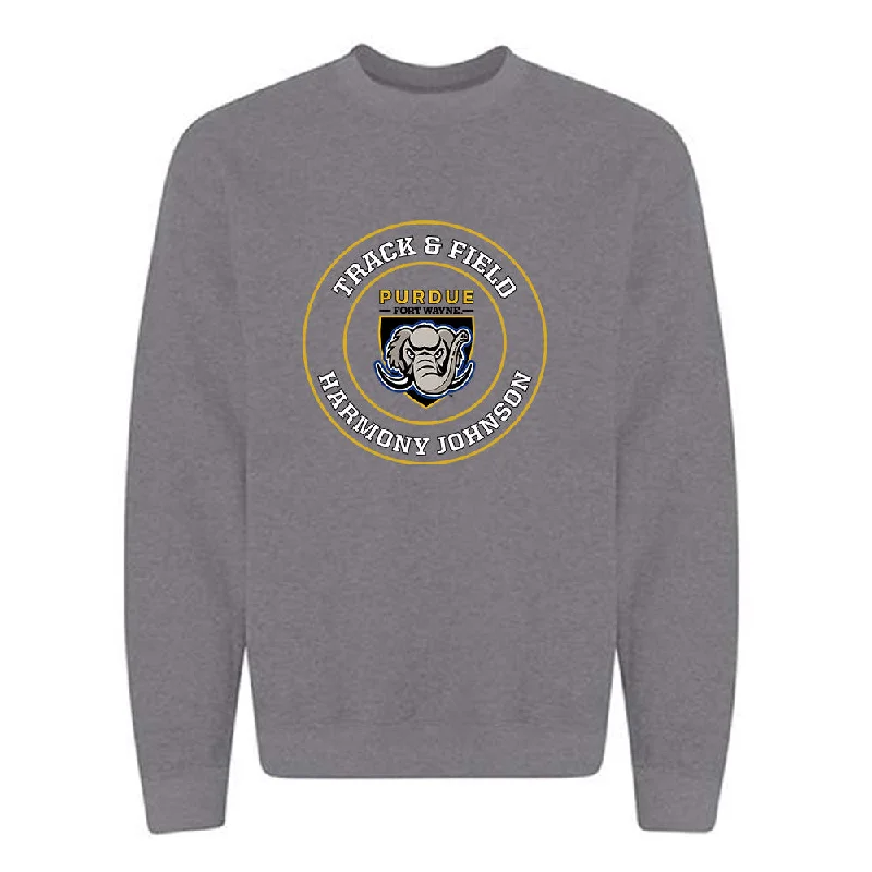 PFW - NCAA Women's Track & Field : Harmony Johnson - Classic Fashion Shersey Crewneck Sweatshirt Hoodie with Hem Applique Textured Unique PFW - NCAA Women's Track & Field : Harmony Johnson - Classic Fashion Shersey Crewneck Sweatshirt Hoodie with Hem Applique Textured Unique