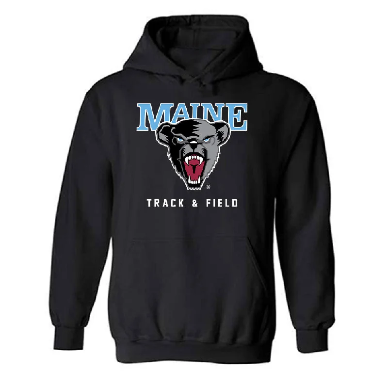 Maine - NCAA Women's Track & Field : Rebekah Hunnewell - Classic Fashion Shersey Hooded Sweatshirt Hoodie with V-Neck Classic Versatile
