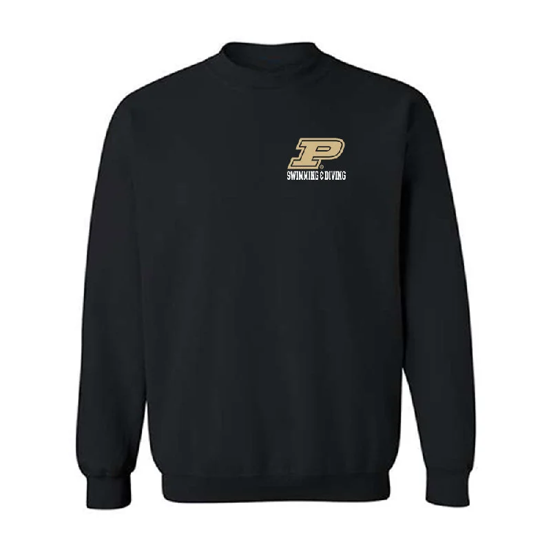 Purdue - NCAA Women's Swimming & Diving : Ruth Anne McCranie - Classic Shersey Crewneck Sweatshirt Hoodie with Hem Fringe Bohemian Relaxed