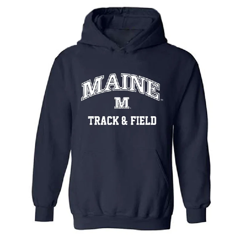 Maine - NCAA Women's Track & Field : Rebekah Hunnewell - Classic Shersey Hooded Sweatshirt Hoodie with Slim Fit Tailored Modern