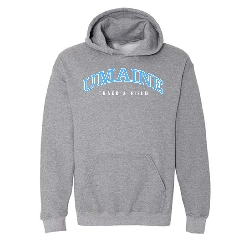 Maine - NCAA Women's Track & Field : Rebekah Hunnewell - Classic Fashion Shersey Hooded Sweatshirt Hoodie with Cropped Fit Short Trendy