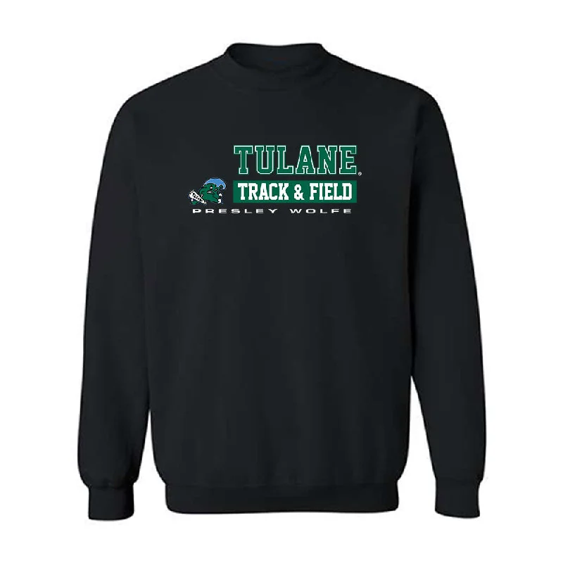 Tulane - NCAA Women's Track & Field : Presley Wolfe - Classic Fashion Shersey Crewneck Sweatshirt Hoodie with Crew Neck Simple Timeless
