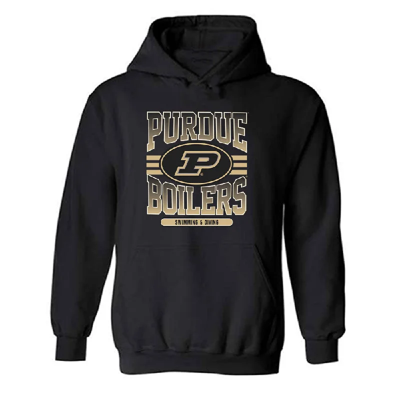 Purdue - NCAA Women's Swimming & Diving : Sophie McAfee - Classic Shersey Hooded Sweatshirt Hoodie with Logo Branding Identity