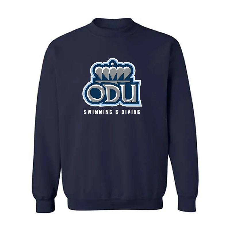 Old Dominion - NCAA Women's Swimming & Diving : Kiersten Donnelly - Classic Shersey Crewneck Sweatshirt Hoodie with Frayed Bohemian Relaxed