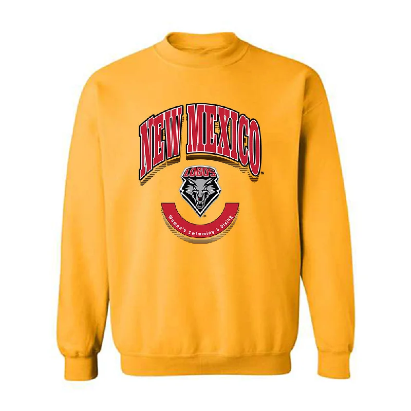 New Mexico - NCAA Women's Swimming & Diving : Kaylah Yazzie - Classic Fashion Shersey Crewneck Sweatshirt Hoodie with Lace Feminine Delicate