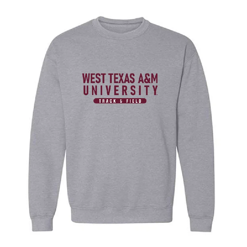 WTAMU - NCAA Women's Track & Field : Sarah Koomson - Crewneck Sweatshirt Hoodie with Applique Textured Unique