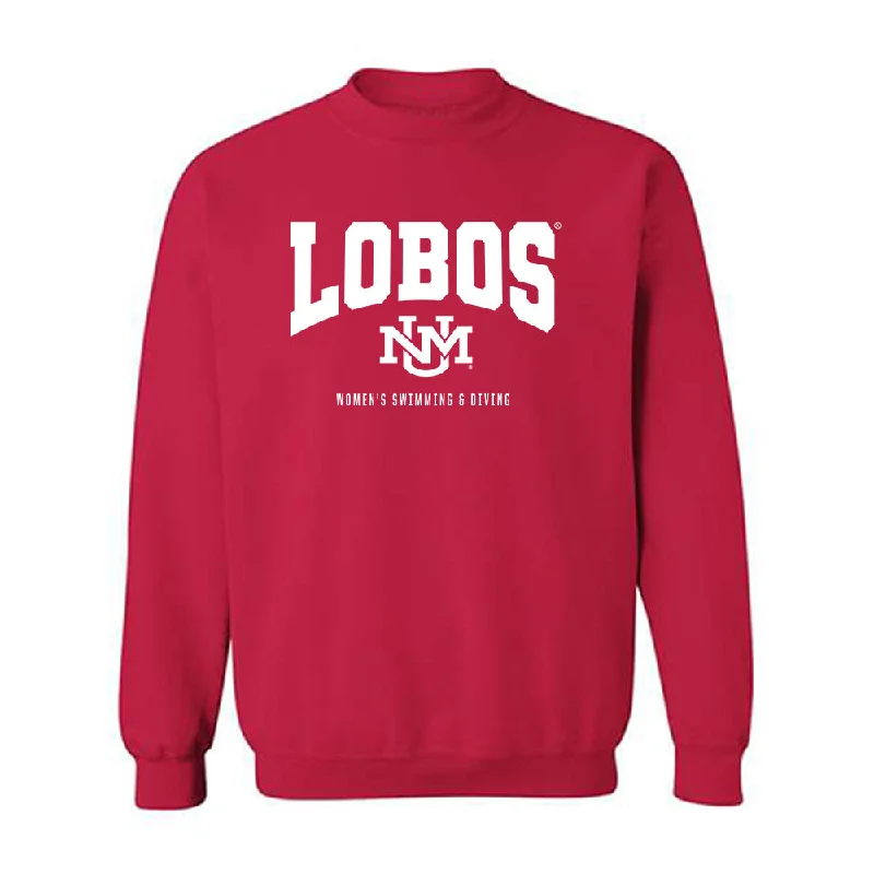 New Mexico - NCAA Women's Swimming & Diving : Kaylah Yazzie - Classic Fashion Shersey Crewneck Sweatshirt Hoodie with Earth Tones Natural Calm