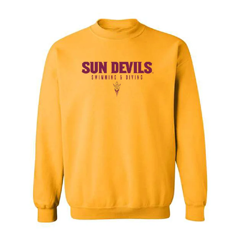 Arizona State - NCAA Women's Swimming & Diving : Indigo Armon - Classic Shersey Crewneck Sweatshirt Hoodie with Emblem Brand Identity