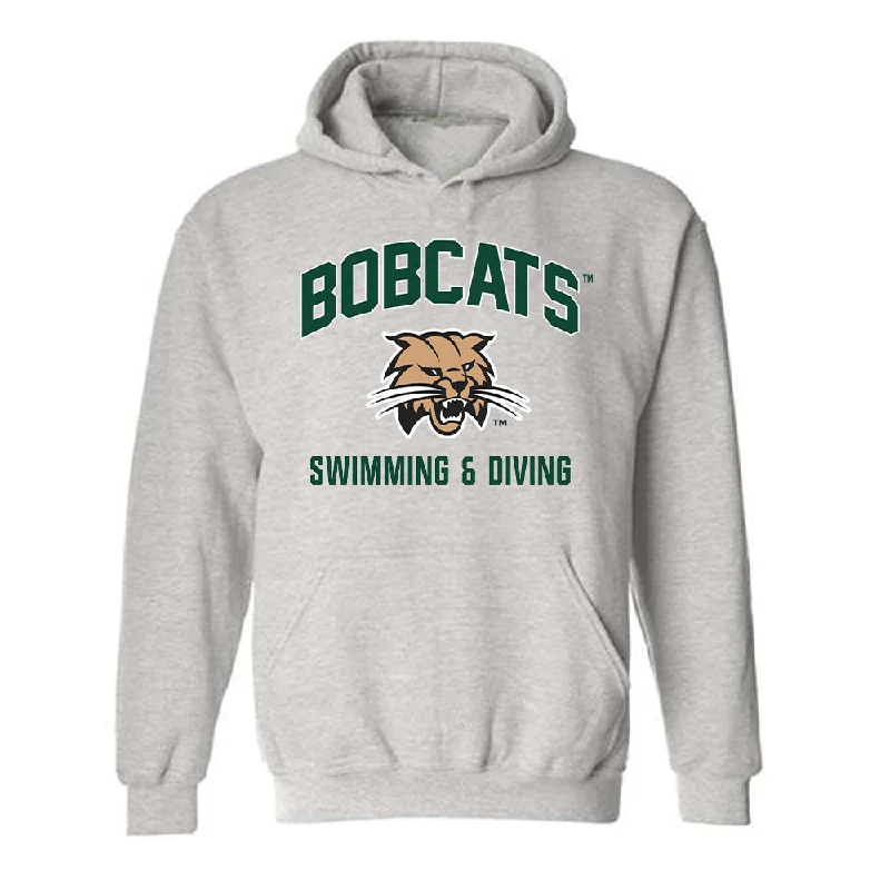 Ohio - NCAA Women's Swimming & Diving : AnnaLiess Stith - Sports Shersey Hooded Sweatshirt Hoodie with Crew Neck Simple Timeless