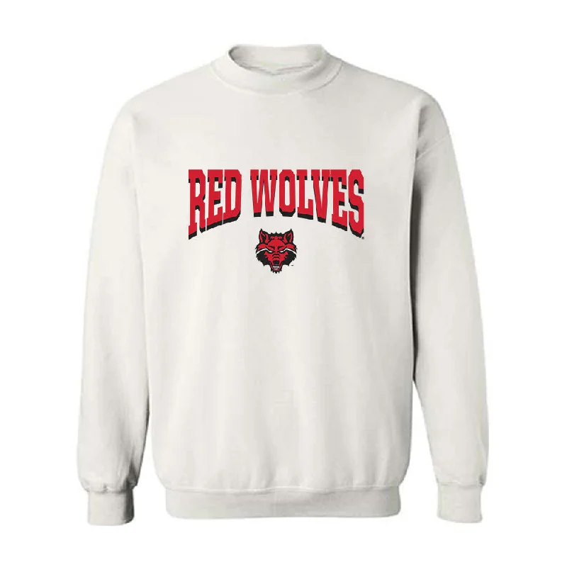 Arkansas State - NCAA Women's Track & Field : Ivanna Hargis - Crewneck Sweatshirt Hoodie with Drawstring Waist Adjustable Fitted