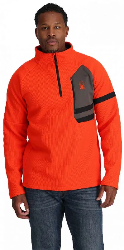 Spyder Wengen Bandit 1/2 Zip Sweater 2024 Mesh Fabric Canvas Fabric Denim Fabric