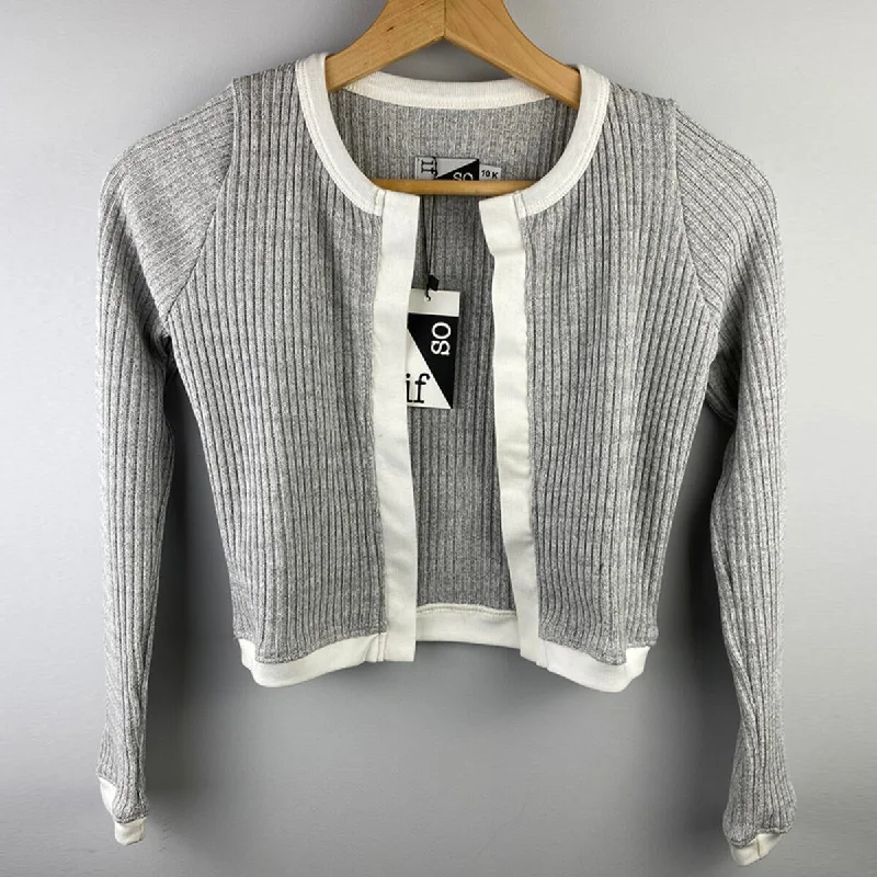 If So Grey Knit Cardigan Lightweight Heavyweight Midweight