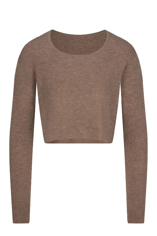 Cheyenne Cropped Sweater | Millet Welt Pockets Slit Pockets Flap Pockets