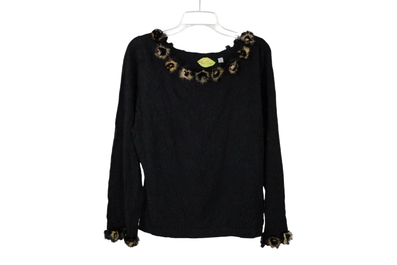 Prima Bella Black Sweater | L Anti-Pilling Anti-Shrink Durable