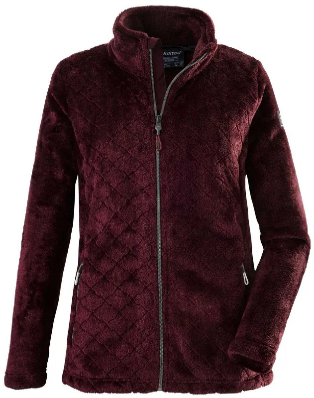 Killtec Women's KOW 23 Fleece Jacket 2023 Faux Fur Fabric Real Fur Fabric Shearling Fabric