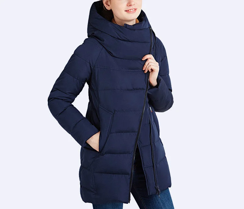 Winter Collection Women's Parka Hooded Warm Jacket Fashion Brand High Quality Thick Outwear Coat 16G607 Lightweight Windproof Parka Coat