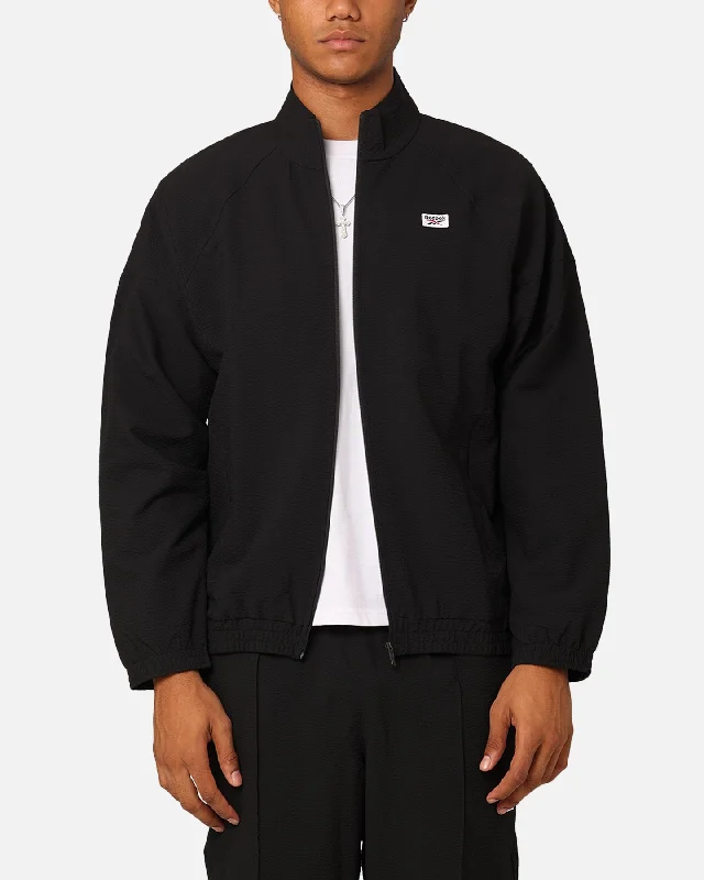 Reebok Classics Court Sport Jacket Black Trench Coat Raincoat Waterproof Jacket