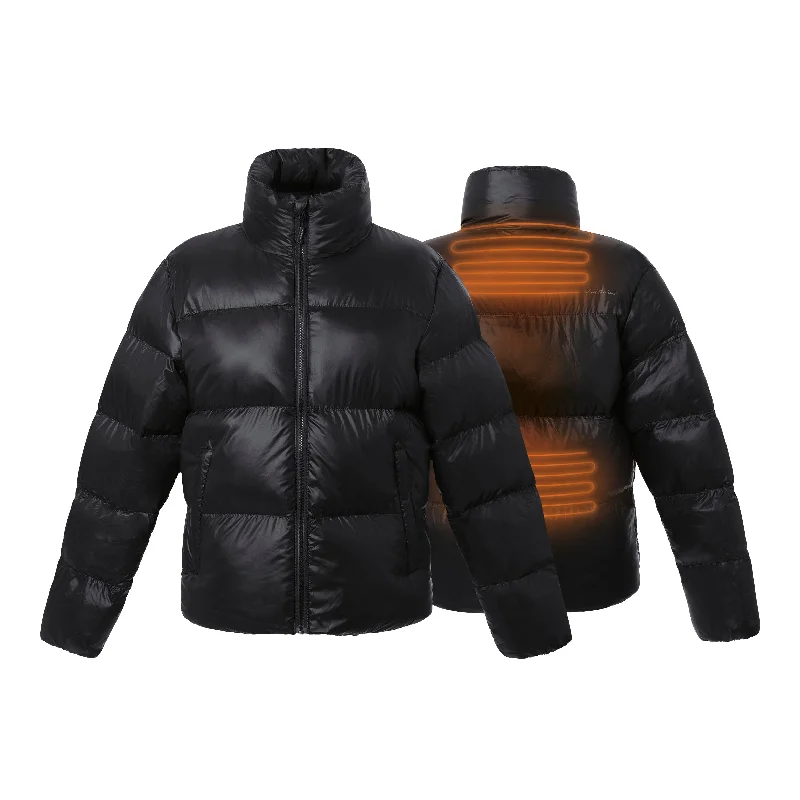 Heated padded jacket – Slim Fit For Women – extra padded collar Stand-Up Collar Roll-Neck Collar Turtle Neck Heated padded jacket – Slim Fit For Women – extra padded collar Stand-Up Collar Roll-Neck Collar Turtle Neck