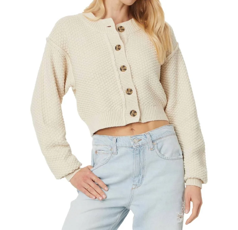 Lila Cardigan In Birch Stylish Fashionable Trendy