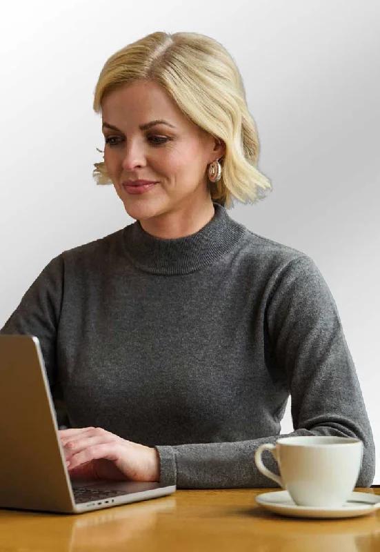 Golden Turtleneck Jumper 2389 Welt Pockets Slit Pockets Flap Pockets