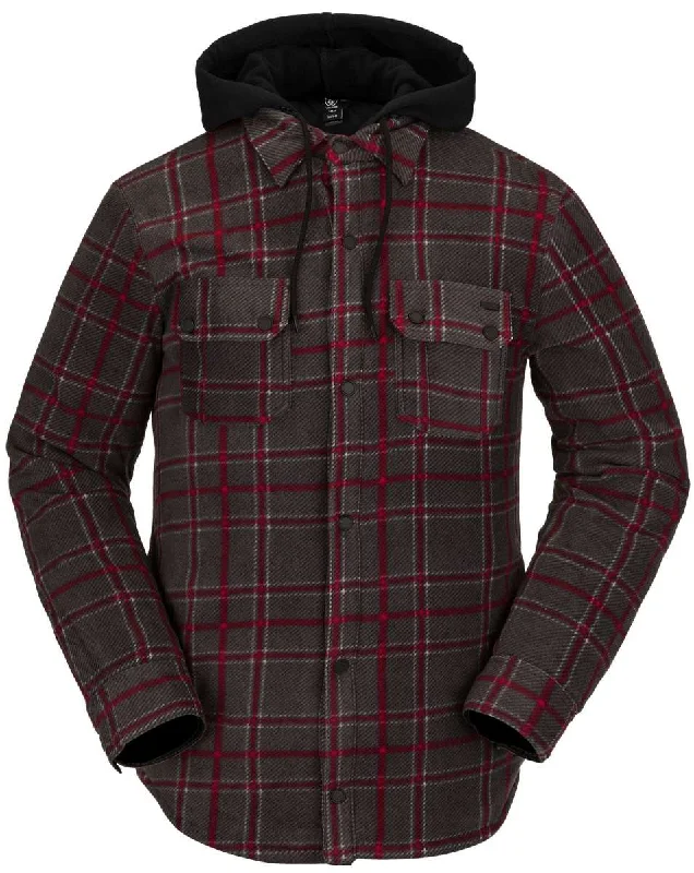 Volcom Field Insulated Flannel Jacket 2023 Wool Fabric Cashmere Fabric Tweed Fabric