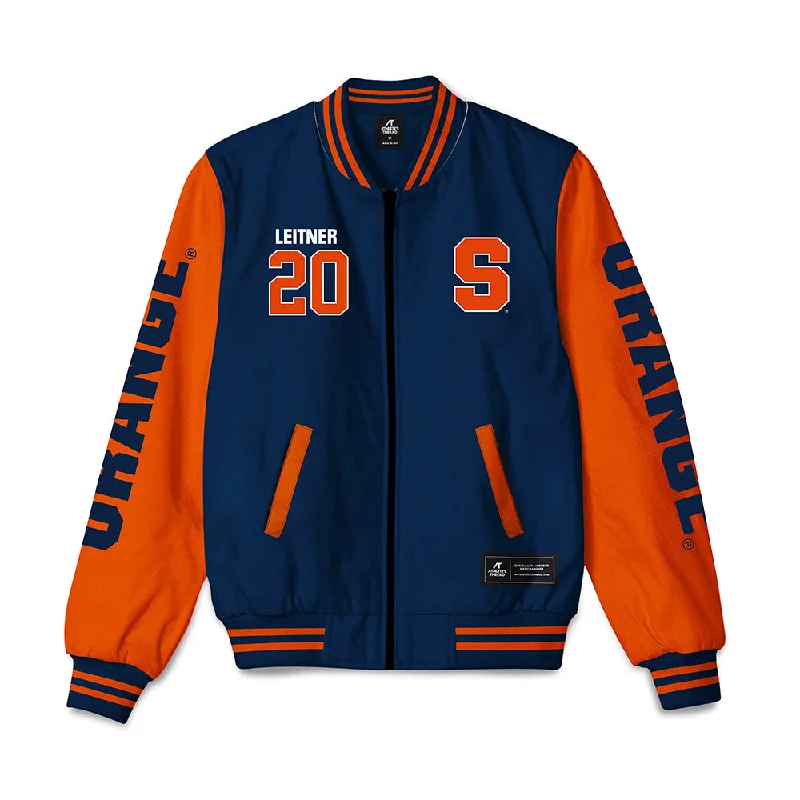 Syracuse - NCAA Women's Ice Hockey : Laura Leitner - Bomber Jacket Fleece Jacket Down Jacket Parka