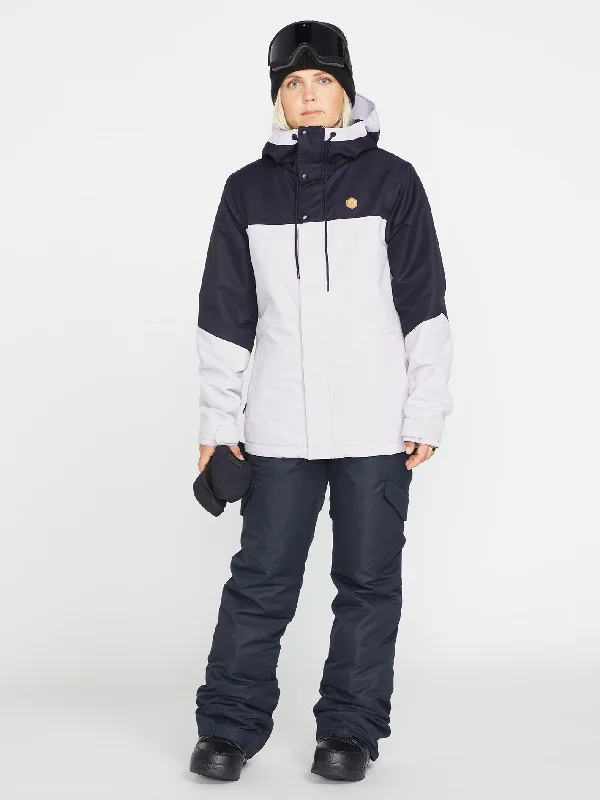 Bolt Insulated Jacket - Amethyst Smoke Tiered Jacket Buttoned Jacket Zippered Jacket