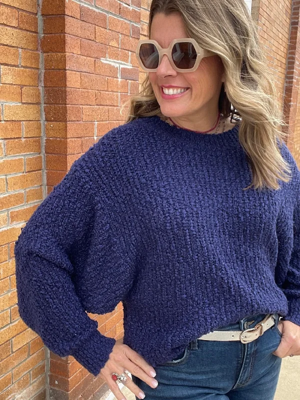 Fantine Sweater by Dear John Houndstooth Herringbone Solid