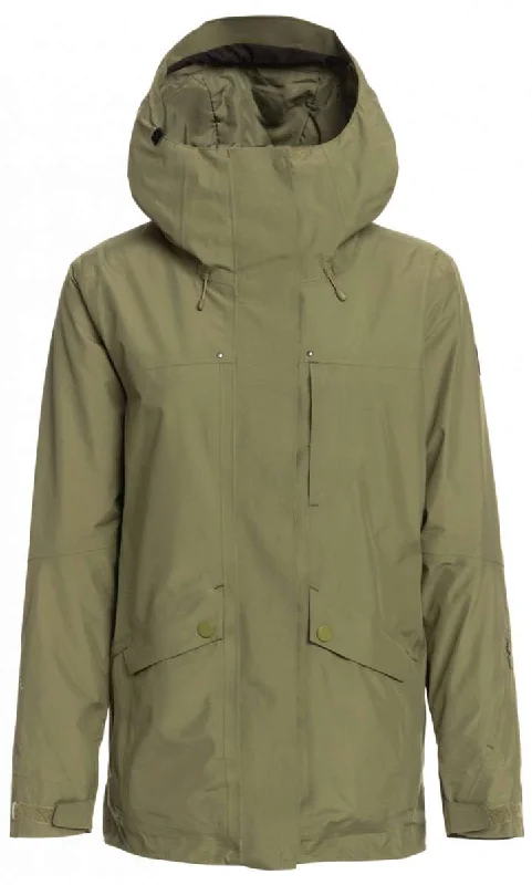Roxy Women's GORE-TEX Glade Insulated Jacket 2023 Fleece Jacket Down Jacket Parka