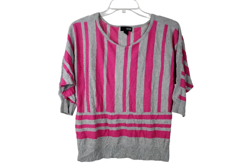 a.n.a Pink Gray Knit Sweater | M Soft Cozy Warm
