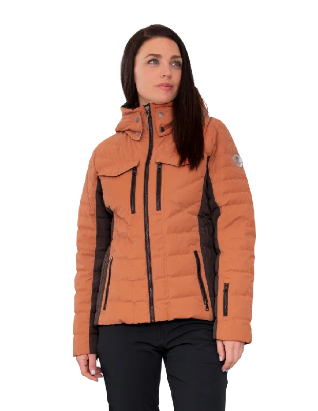Obermeyer Devon Down Jacket - Women's Cotton Fabric Linen Fabric Terry Fabric