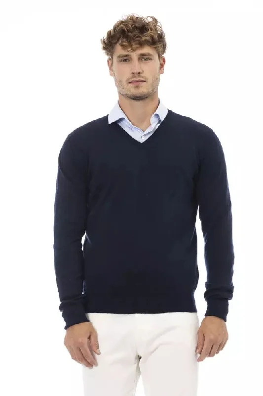 Blue Wool Men Sweater Chenille Fabric Brocade Fabric Lace Fabric