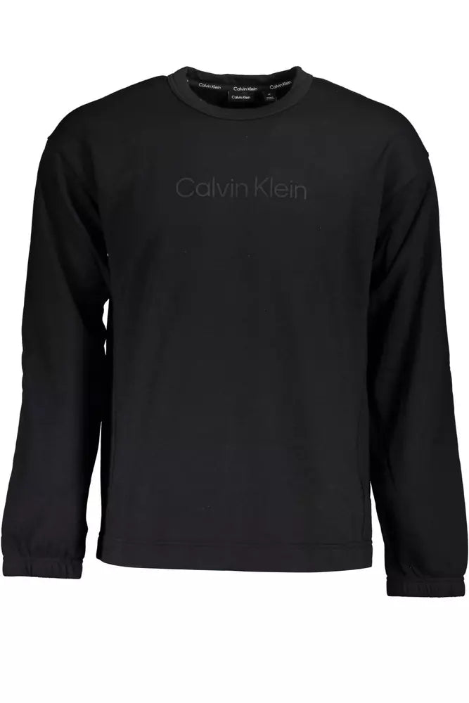 Black Cotton Men Sweater Stretchy Elastic Breathable