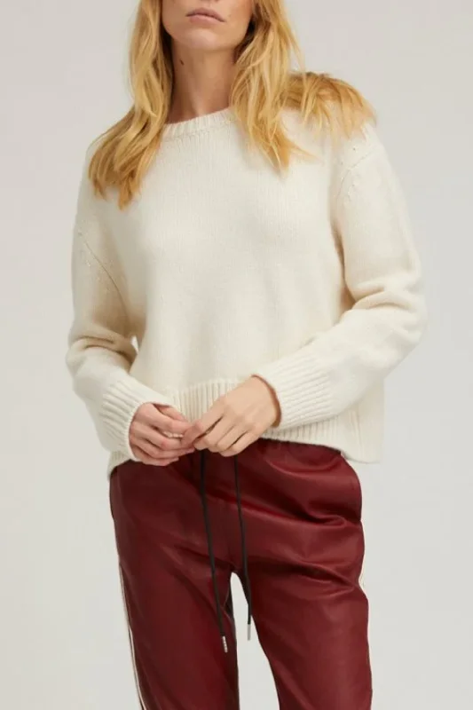 Heavy Cashmere Sweater | Chalk Satin Fabric Silk Fabric Chiffon Fabric