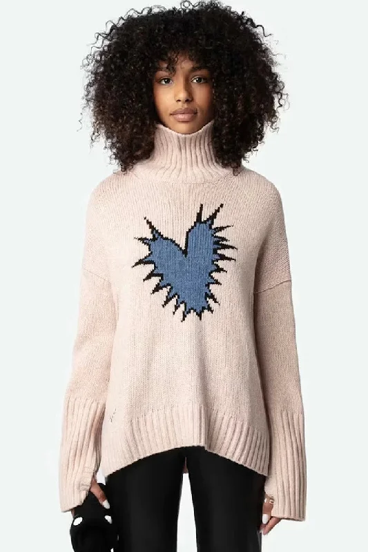Zadig & Voltaire - Alma We HearT Spike Sweater Transparent Opaque Sheer