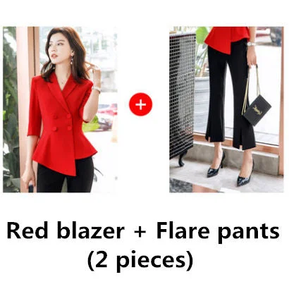 Red coat and pants
