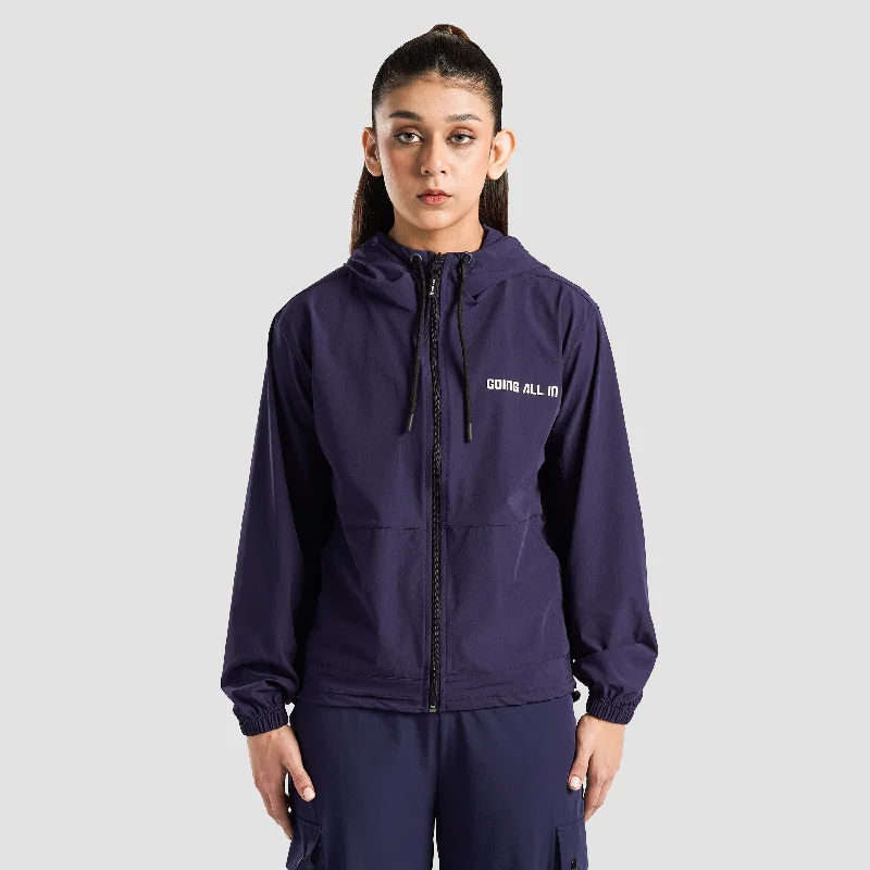 Zephyr Jacket (Navy) Cotton Fabric Linen Fabric Terry Fabric