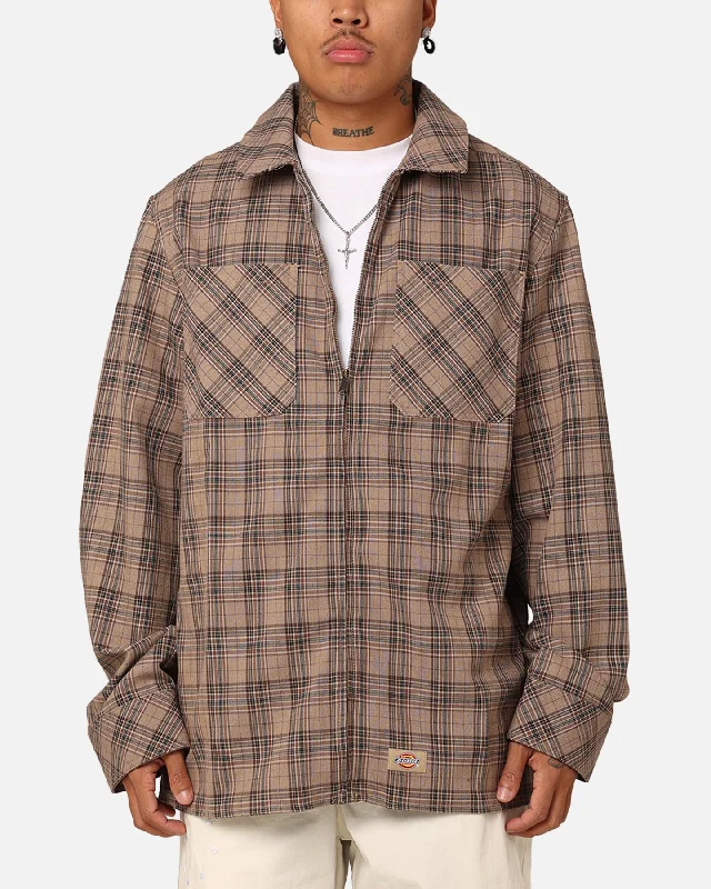 Dickies Brownsville Jacket Desert Sand Front Pockets Side Pockets Patch Pockets