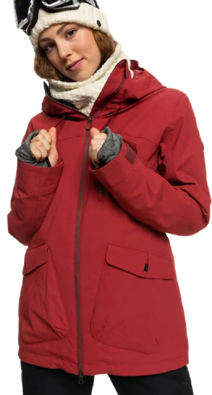 Roxy Women's Stated Warmlink Jacket 2023 Zip Front Button Front Snap Front