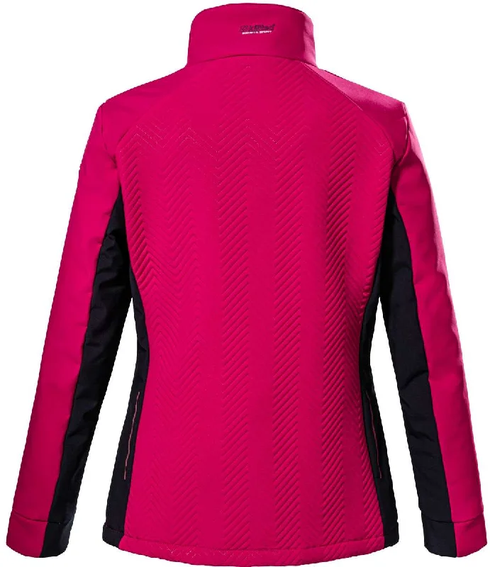 Killtec Women's KOW 99 Stretch Jacket 2023 A-Line Jacket Boat Neck Shawl Collar
