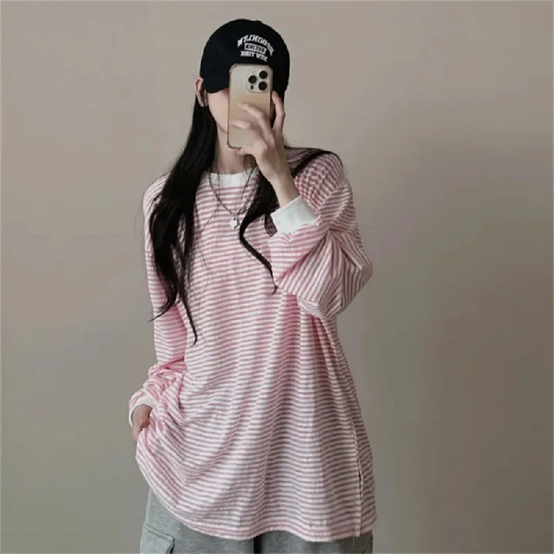 60258 stripes, pink, thin