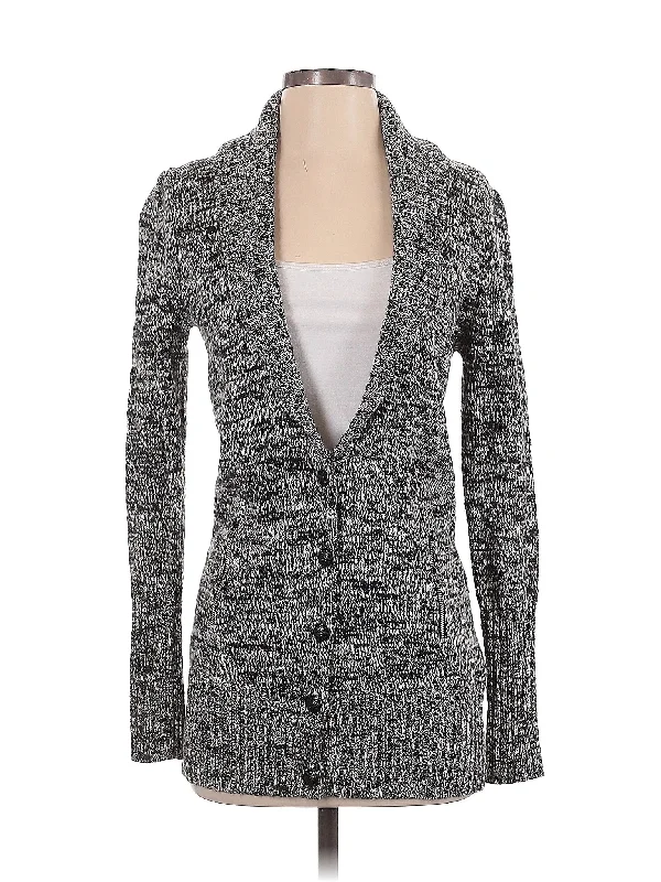 Wool Cardigan Notch Collar Peter Pan Collar Cowl Neck