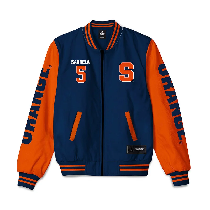 Syracuse - NCAA Women's Ice Hockey : Bryn Saarela - Bomber Jacket Quilted Jacket Puffer Jacket Insulated Jacket