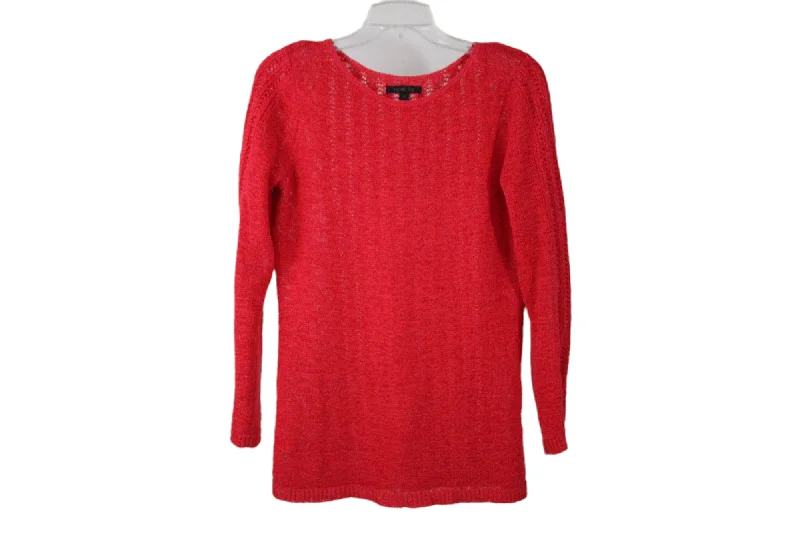 Rachel Zoe Dark Pin Knit Sweater | M Handmade Hand-knitted Hand-woven