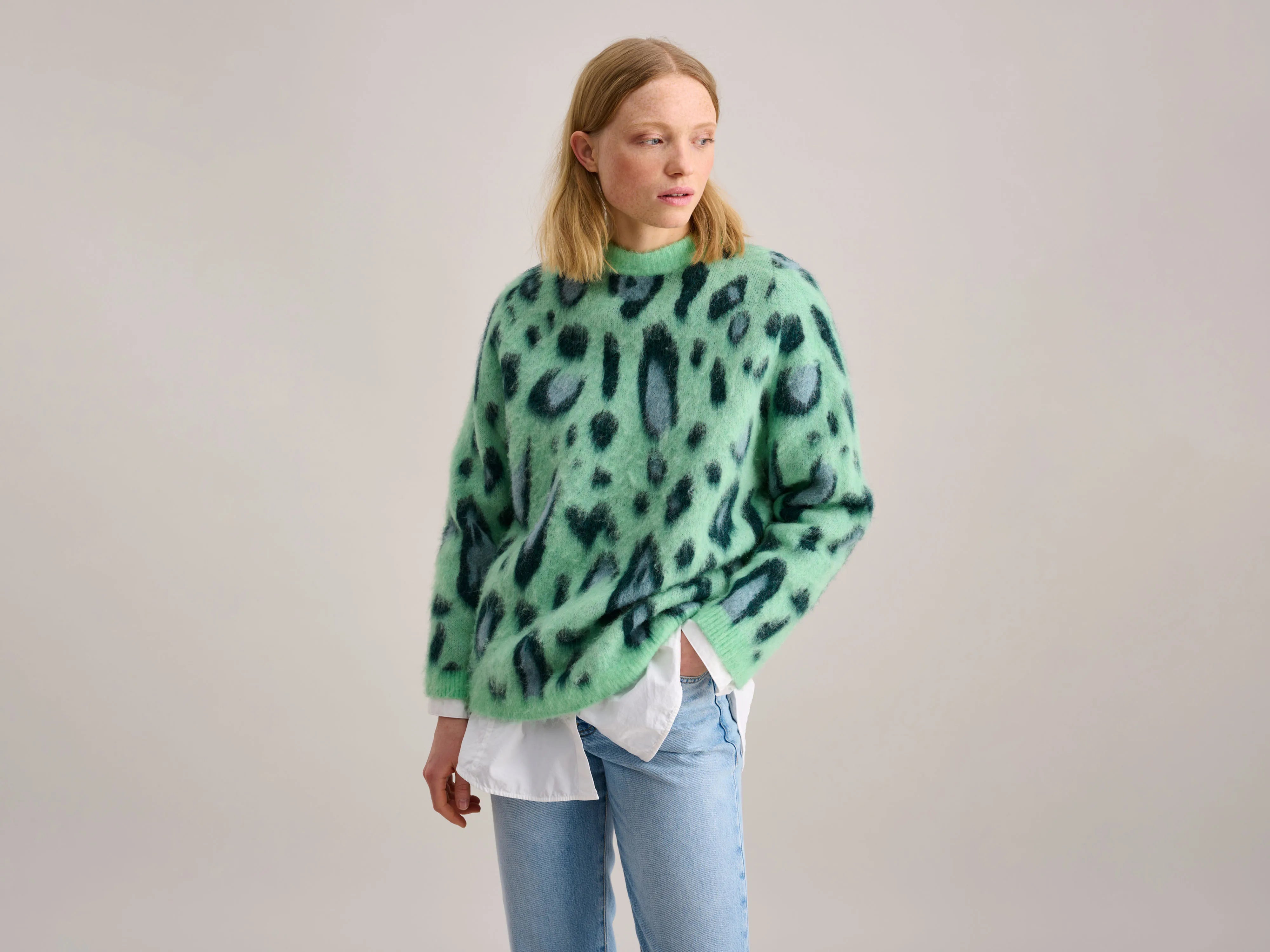 Ashty  Sweater (232 / W / PARADISE) Fleece Sweater Nylon Polyester