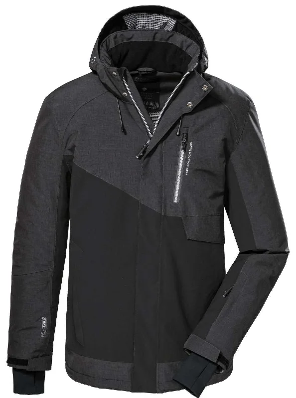Killtec KSW42 Color Black Insulated Jacket 2022-2023 Ribbed Jacket Pleated Jacket Ruffled Jacket