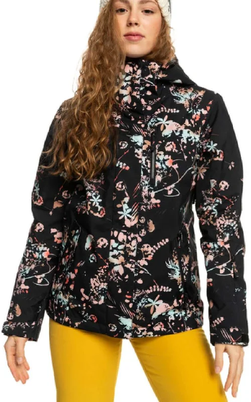 Roxy Women's Jetty Insulated Jacket 2023 Striped Jacket Polka Dot Jacket Floral Jacket