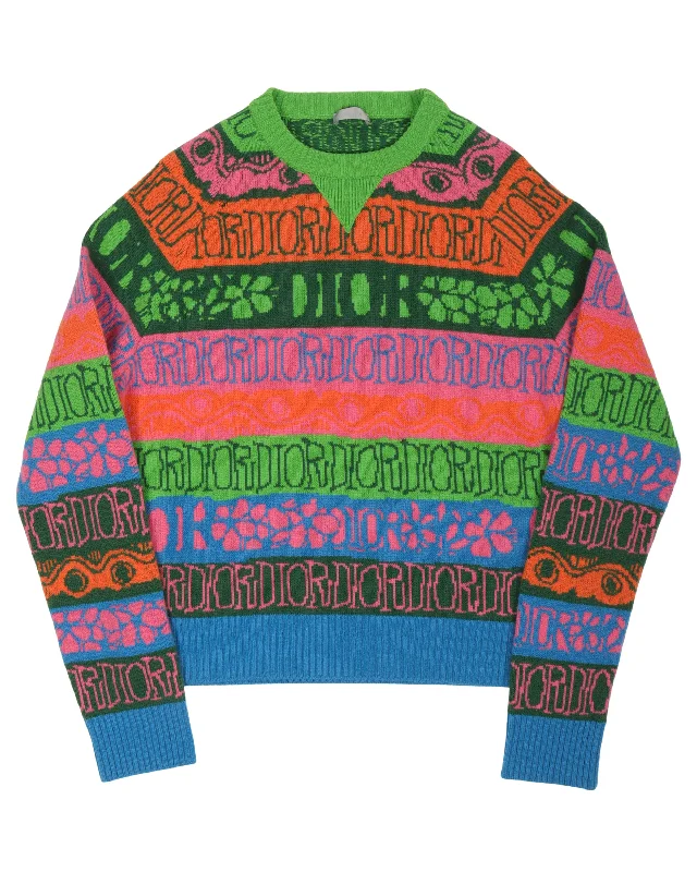Shawn Stussy Sweater Notch Collar Peter Pan Collar Cowl Neck